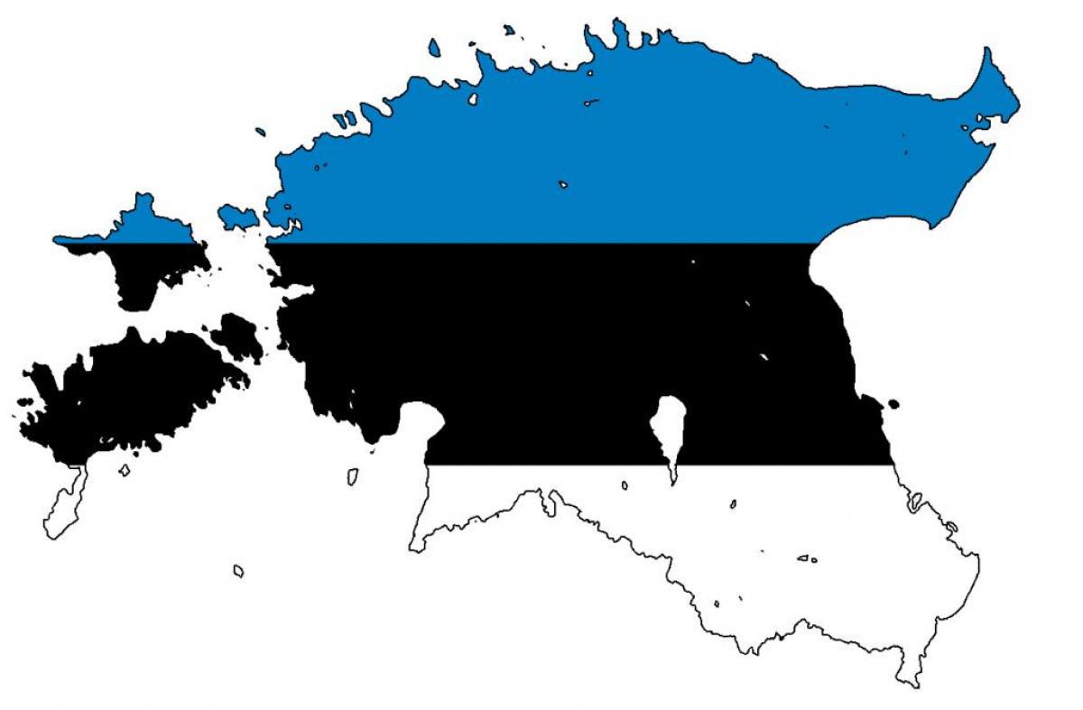 harta e Estoni flamurit
