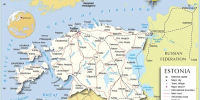 Harta e qytetit Estonia