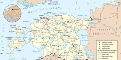 Estonia në hartë