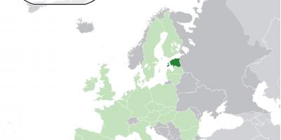 Estonia në hartën e evropës
