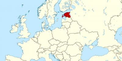 Estonia vendndodhjen në hartë të botës